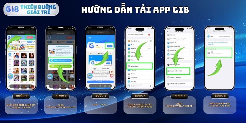 Hướng dẫn tải app Gi8