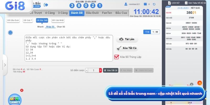 Xổ số lô đề bắc trung nam