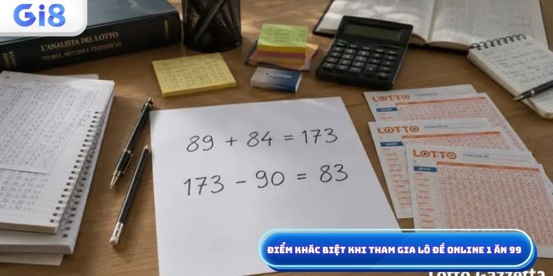 Điểm khác biệt khi tham gia lô đề online 1 ăn 99