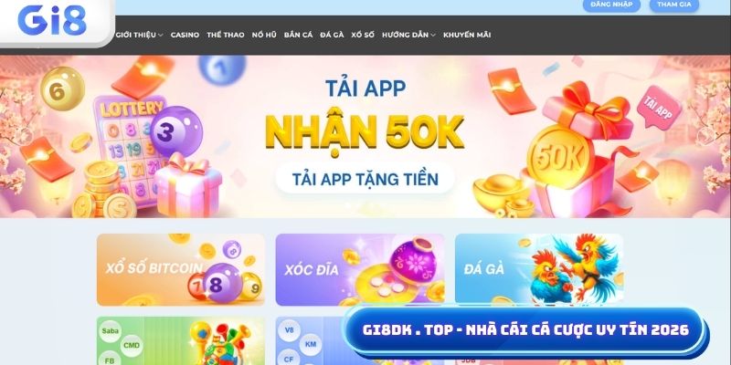 Gi8dk top - nhà cái cá cược uy tín