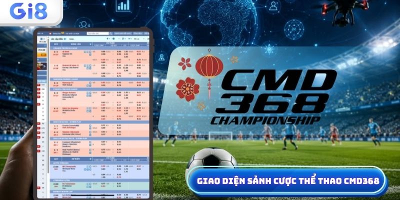 Giao diện sảnh cược thể thao CMD368