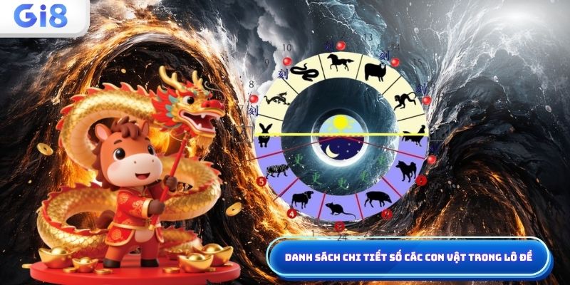 Số các con vật trong lô đề